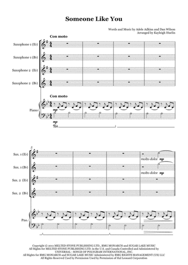 Someone Like You (arr. Kayleigh Huelin)