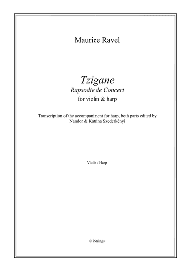 Tzigane, for violin & harp (arr. Nandor & Katrina Szederkenyi)