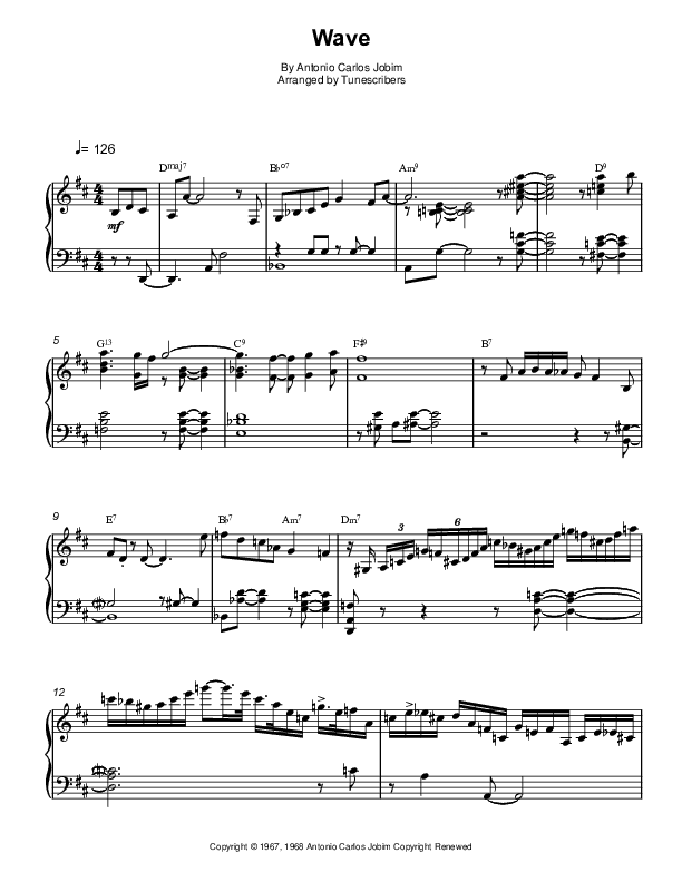 Wave (arr. Tunescribers)