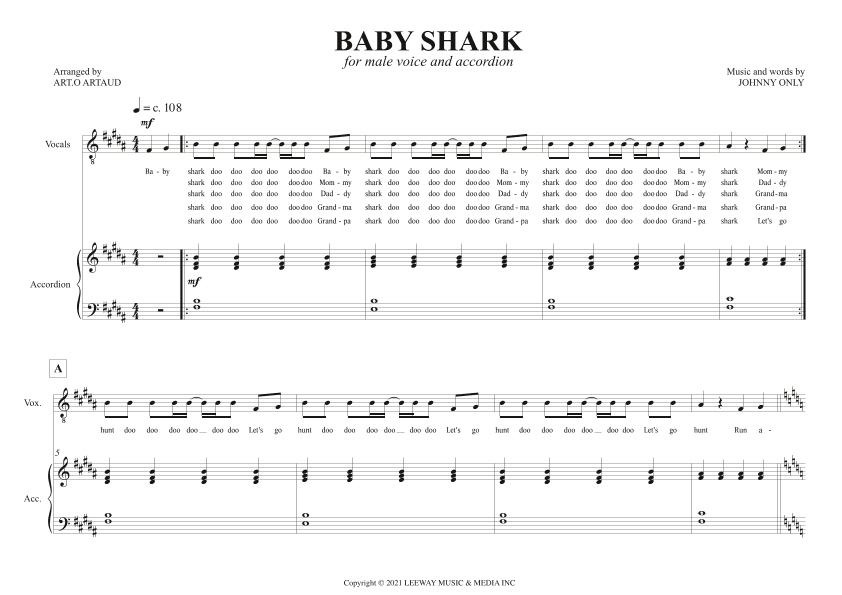 Baby Shark (arr. Art.o Artaud)