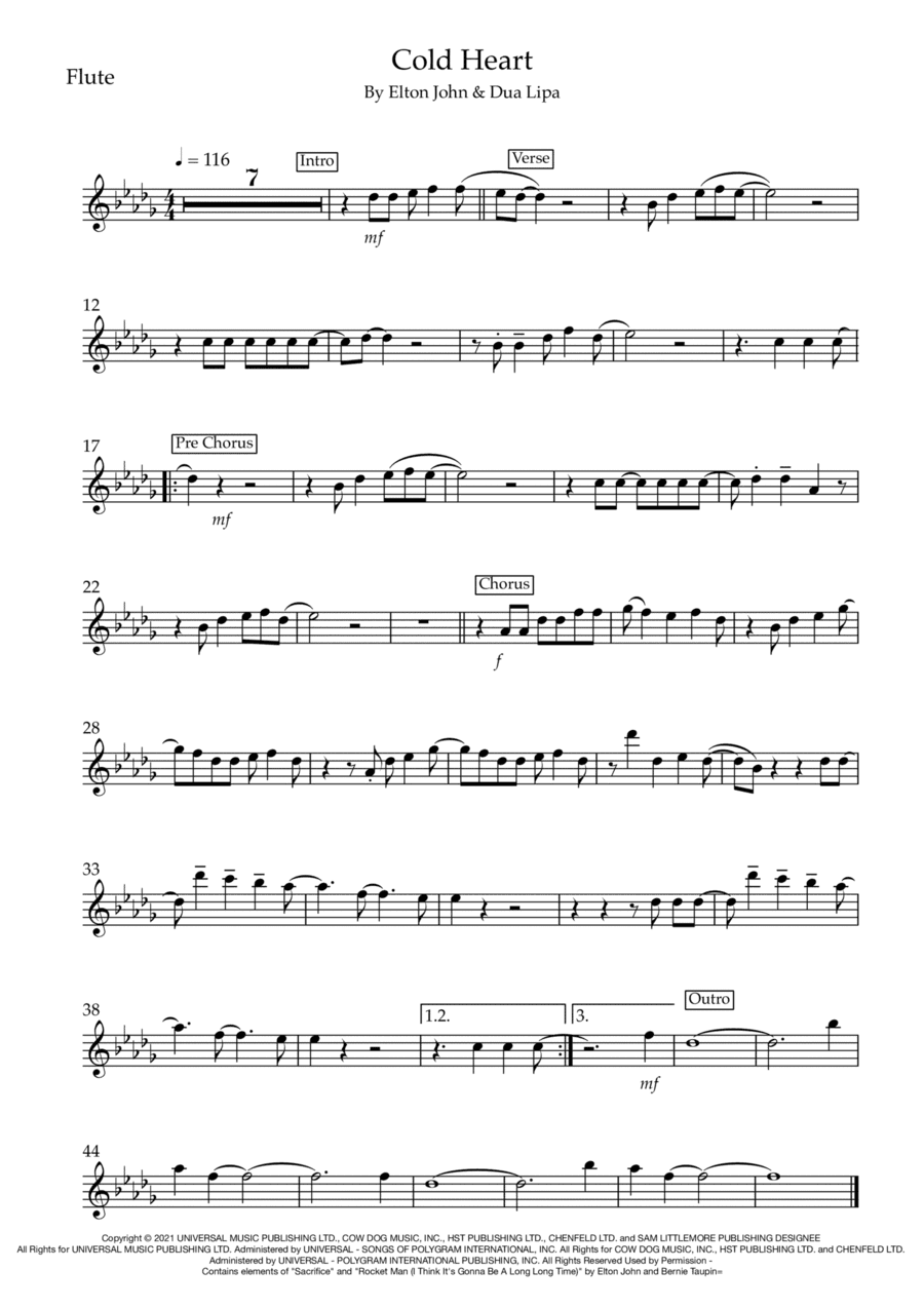 Cold Heart (pnau Remix) (arr. Matt Luff)