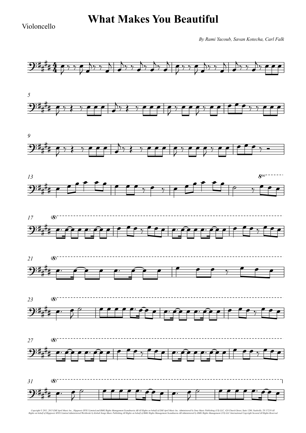 What Makes You Beautiful (arr. Wesley S. SIlva)