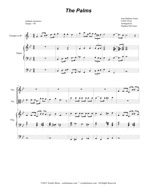 The Palms (Duet for Violin and Viola) (arr. Stephen DeCesare)