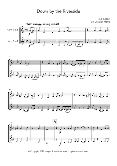 Down by the Riverside (arr. Christian Morris)