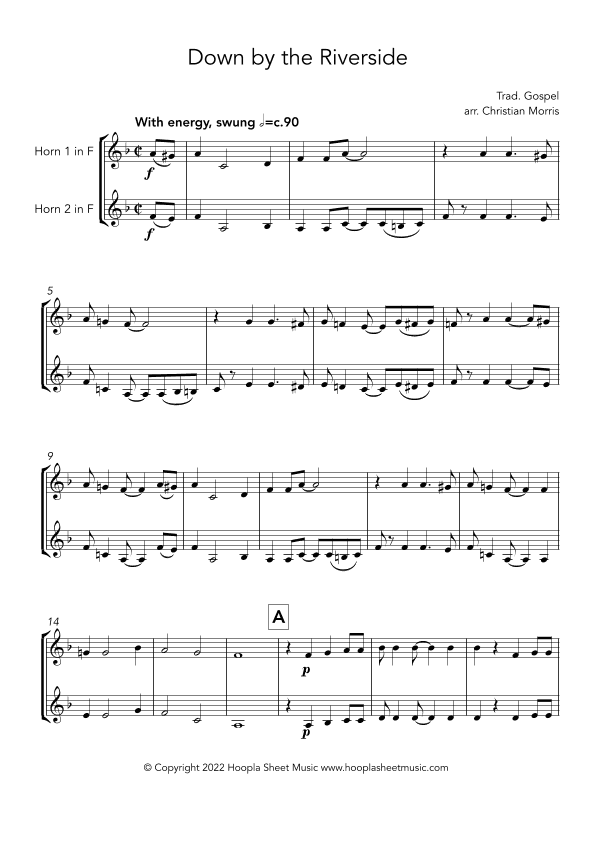 Down by the Riverside (arr. Christian Morris)