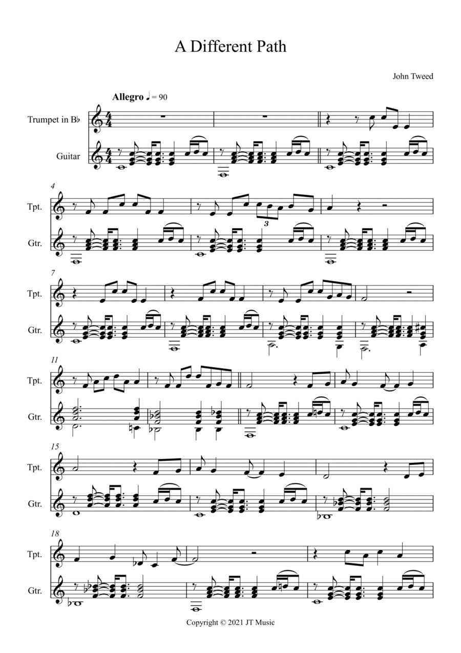 A Different Path - Trumpet and Guitar
