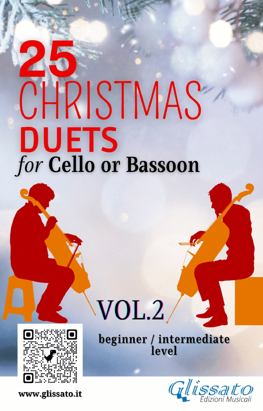 25 Christmas Duets for Cello or Bassoon - VOL.2 (arr. Francesco Leone)