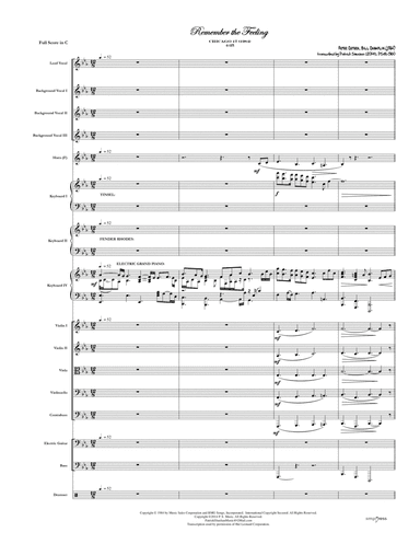 Remember The Feeling (arr. Patrick Sheehan)