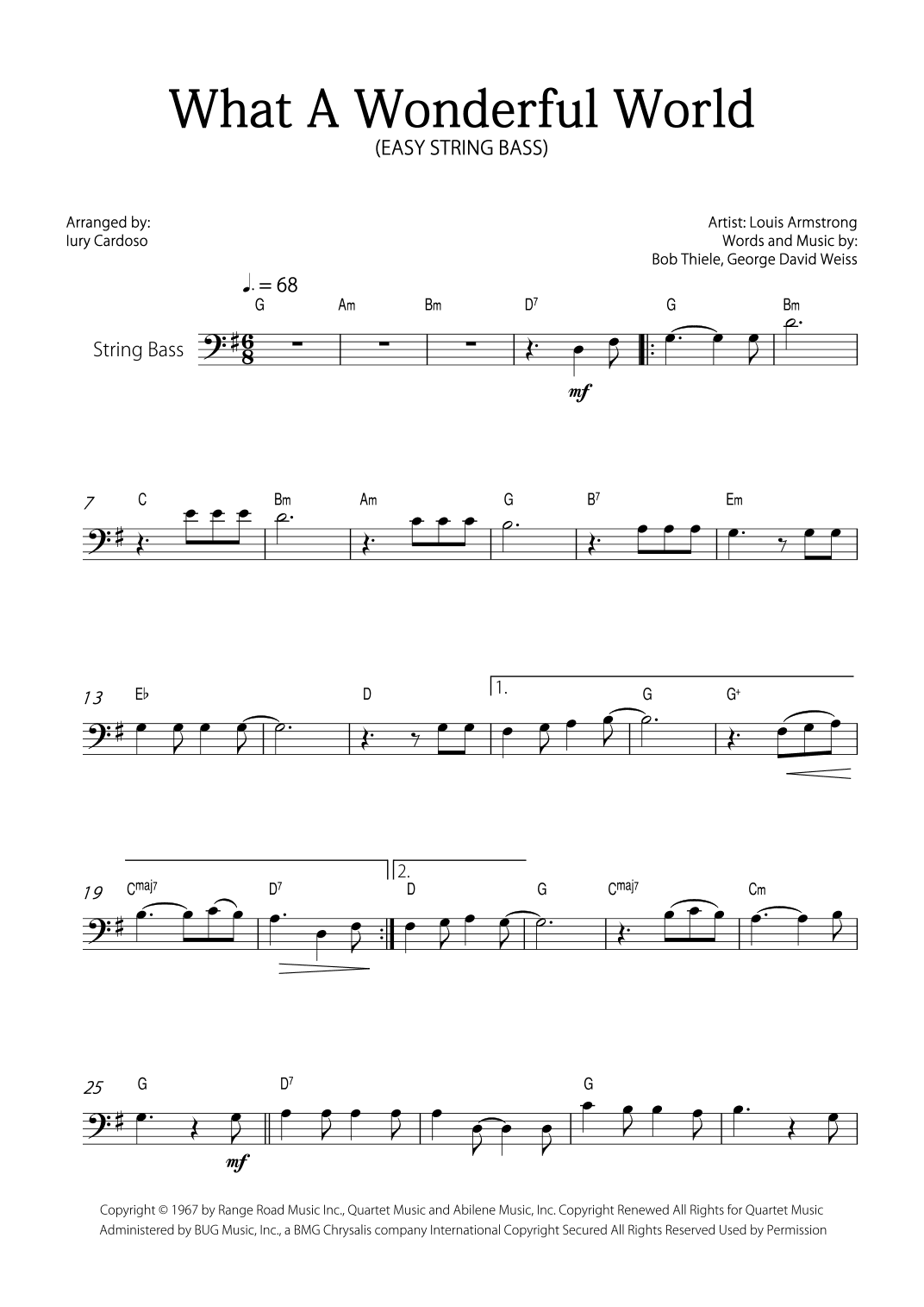 What A Wonderful World (arr. Iury Cardoso)