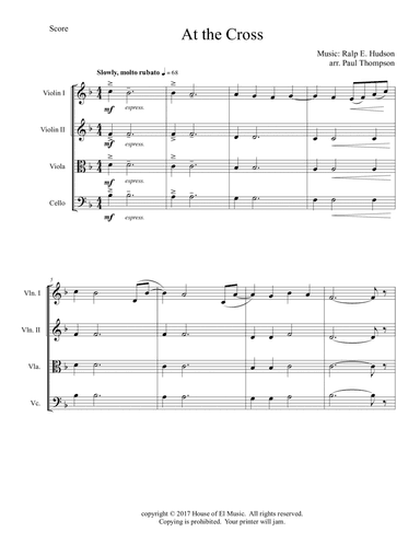 At the Cross (arr. Paul Thompson)