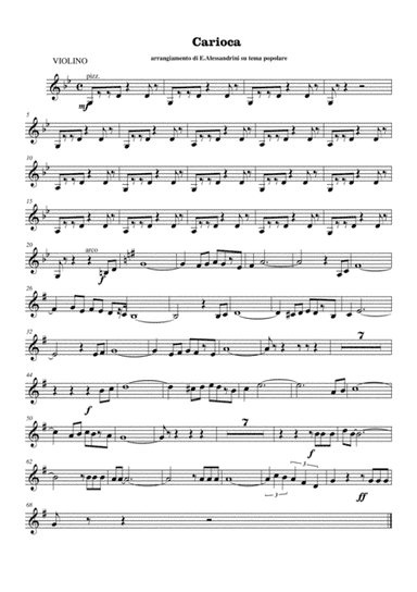 Carioca-violin (arr. Ester Alessandrini)