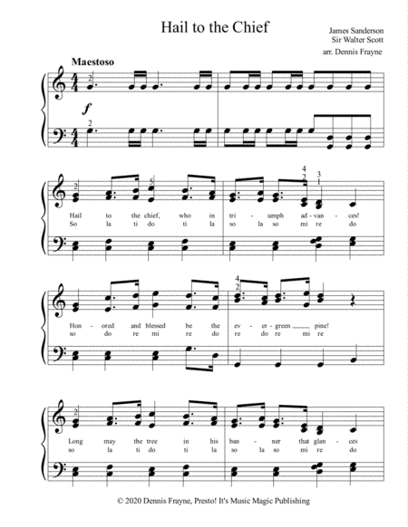Hail to the Chief (arr. Dennis Frayne)
