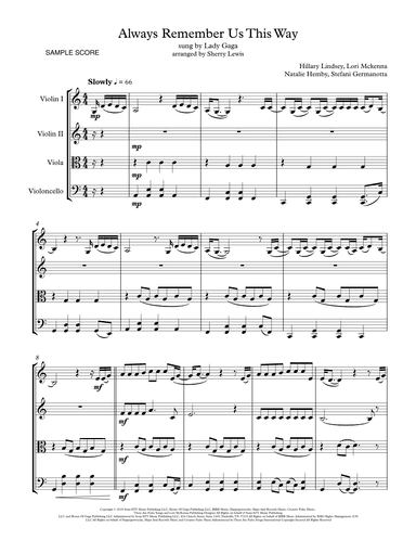 Always Remember Us This Way (arr. Sherry Lewis)