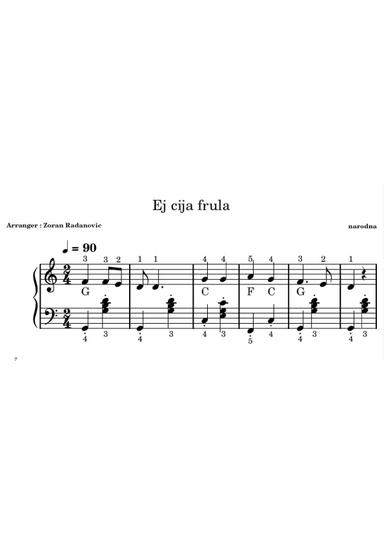EJ, CIJA FRULA - C major (arr. Zoran Radanovic)