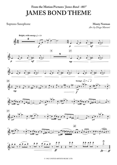 James Bond Theme (arr. Diego Marani)