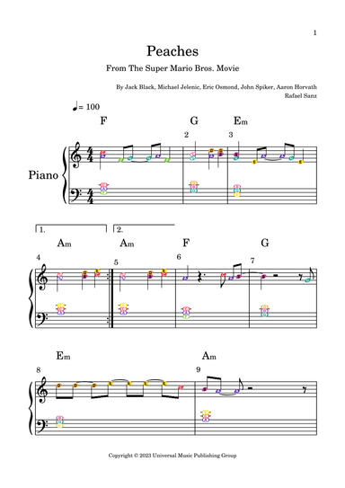 Peaches (arr. Rafael Sanz)