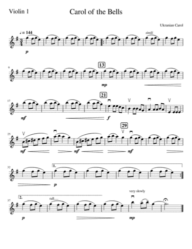 Carol Of The Bells (arr. Susan Steffens)