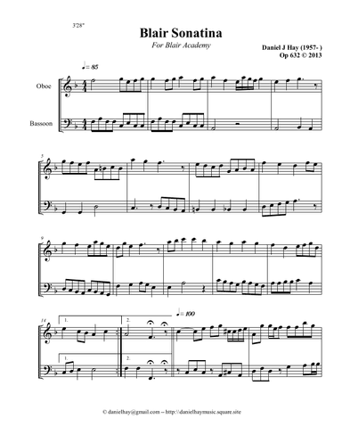 Blair Sonatina (Opus 632)