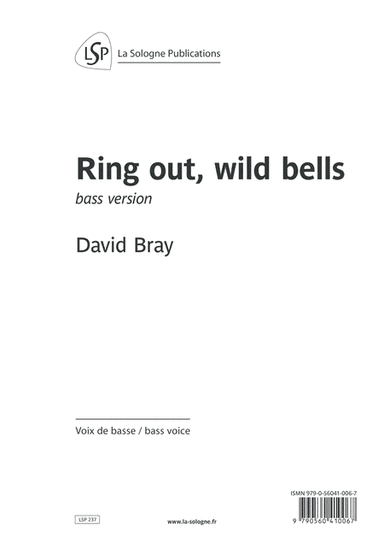 Ring out, wild bells (bass version)
