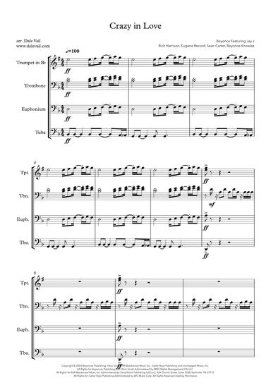 Crazy In Love (arr. Dale Vail)