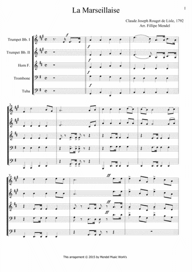 La Marseillaise (arr. Fillipe Mendel)