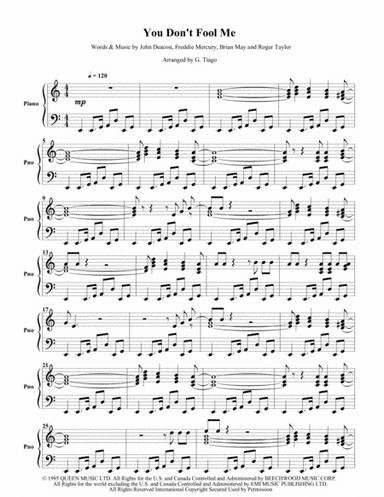You Don't Fool Me (arr. G. Tiago)