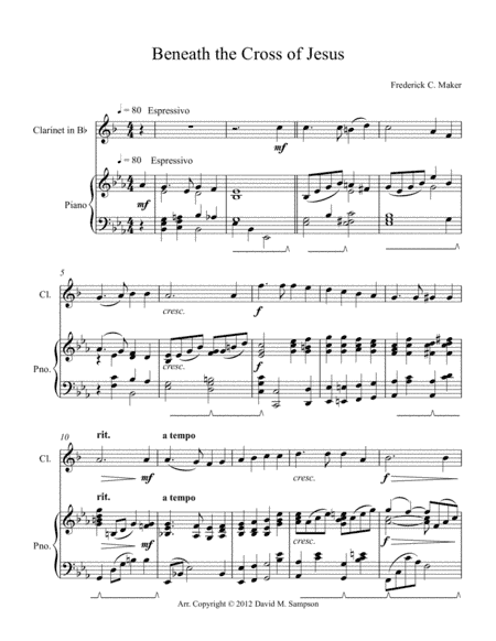 Beneath the Cross of Jesus (arr. David M. Sampson)