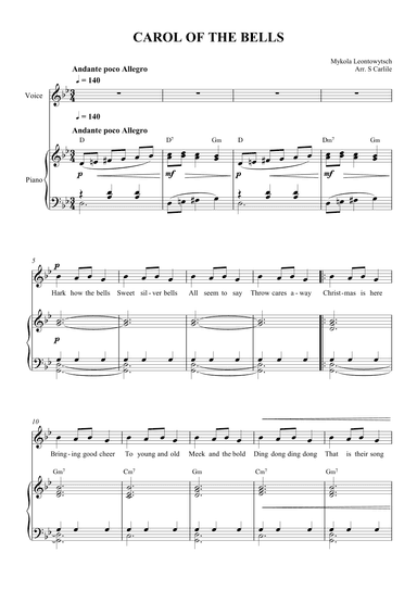 Carol of the Bells (arr. SCMusic)