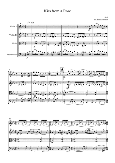 Kiss From A Rose (arr. Ian Anderson)