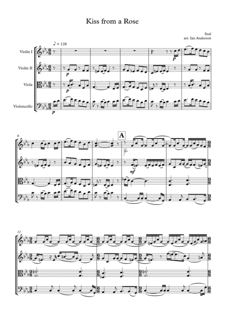 Kiss From A Rose (arr. Ian Anderson)