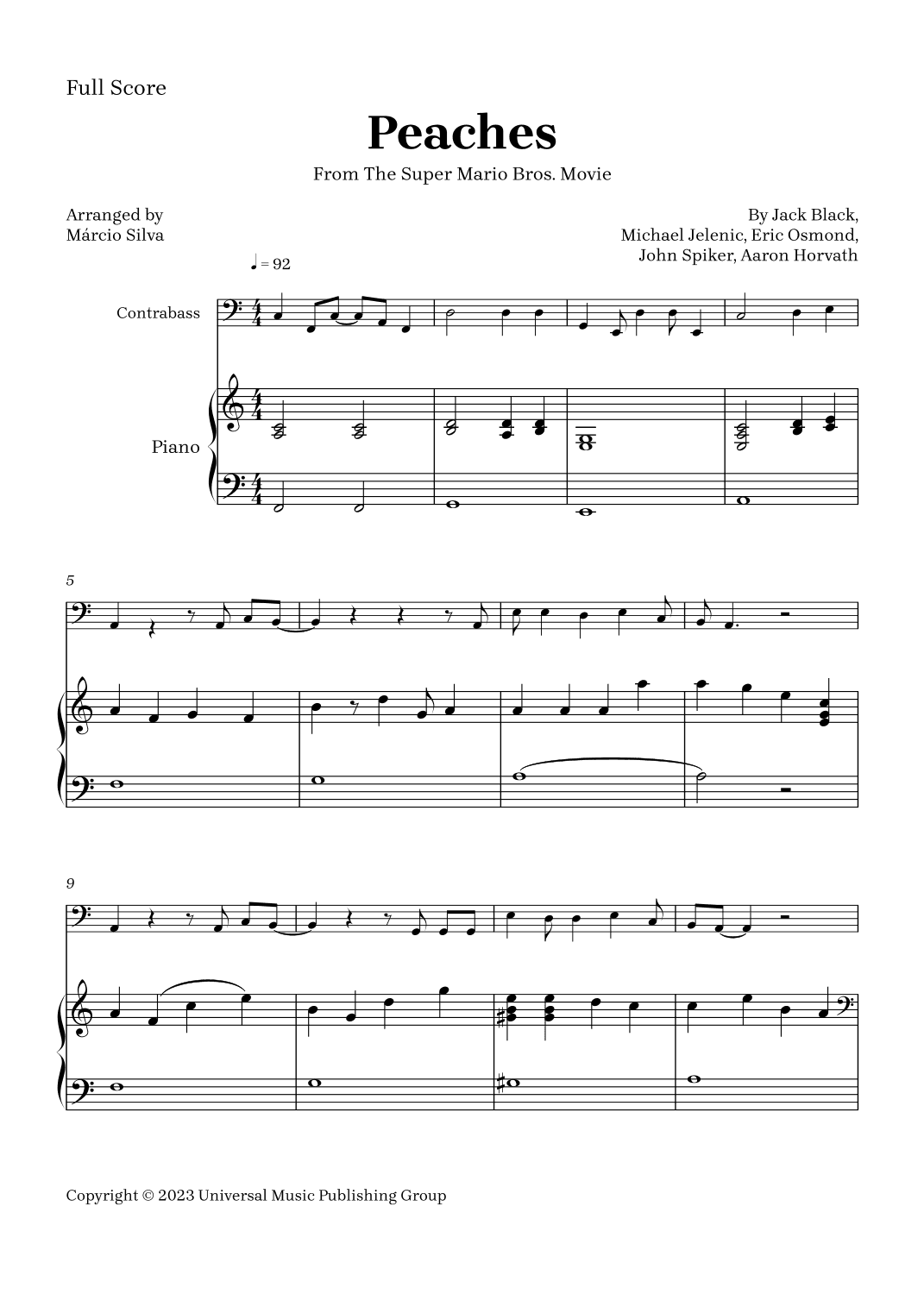 Peaches (arr. Márcio Silva)