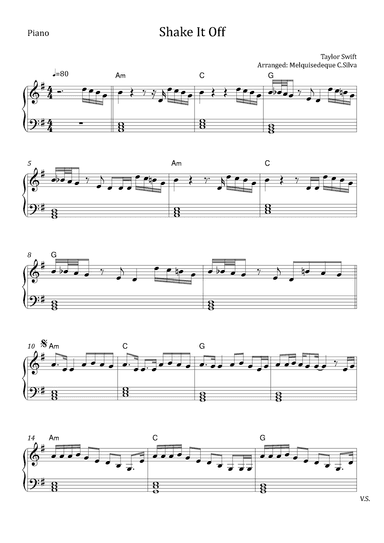 Shake It Off (arr. Melquisedeque C.Silva)