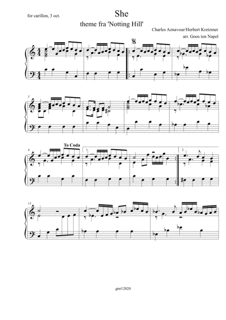 She (arr. Goos ten Napel)