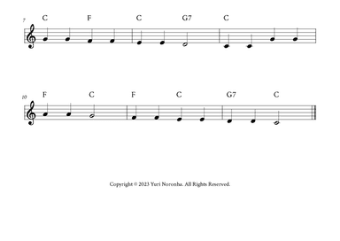 Twinkle Twinkle Little Star - For Ukulele (C Major - with Chords) (arr. Yuri Noronha)