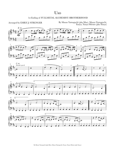 Uso (arr. Emily J. Strenger)