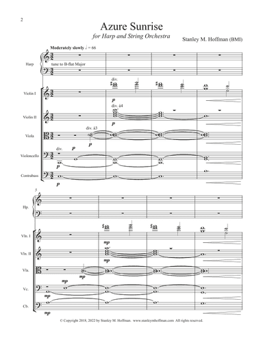 Azure Sunrise (Harp and String Orchestra Version)