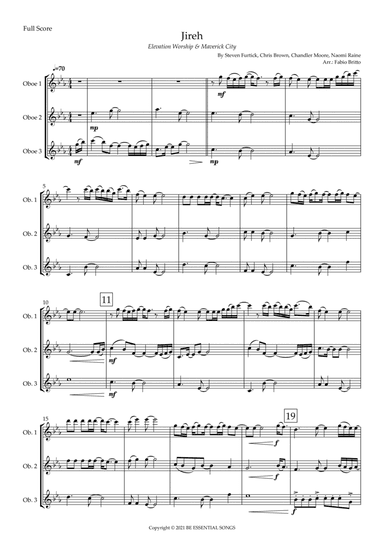 Jireh (arr. Fabio Britto)