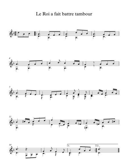 Le Roi a fait battre tambour - French Traditional (arr. Milan Mitic)