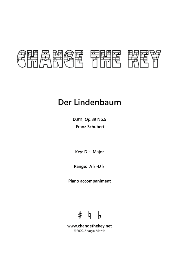 Der Lindenbaum Db Major (arr. S. Martin)