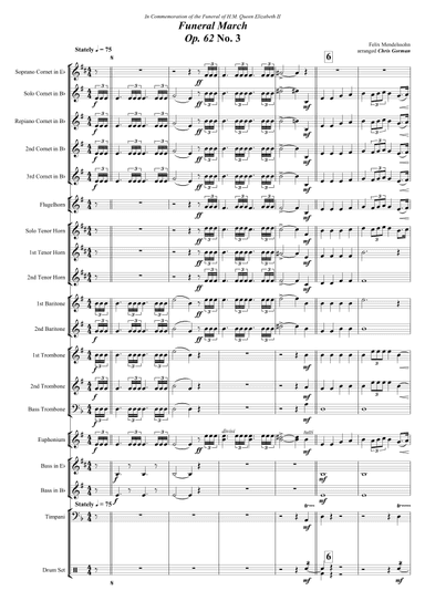 Mendelssohn Funeral March Op.62 No.3 (arr. Chris Gorman)