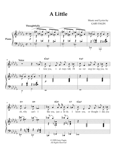 A Little, for voice and piano