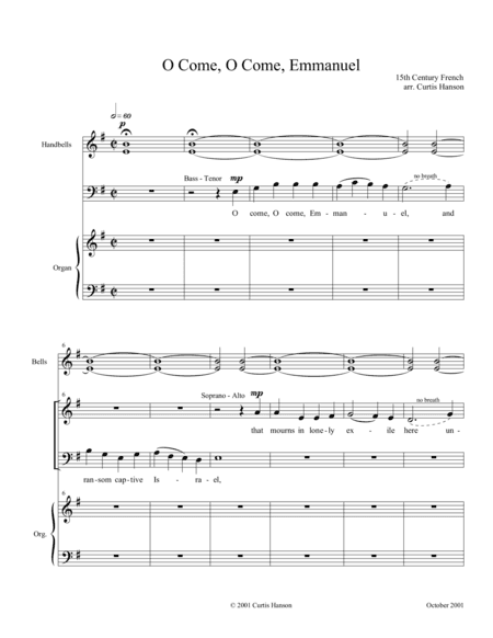 O Come, O Come, Emmanuel (SATB - setting 1) (arr. Curtis Hanson)