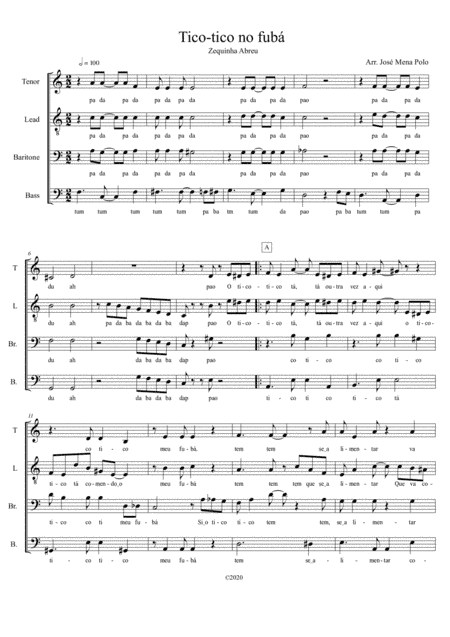 Tico-tico no fubá (arr. Jose Mena Polo)