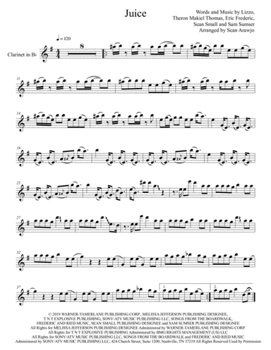 Juice (arr. Sean Arawjo)
