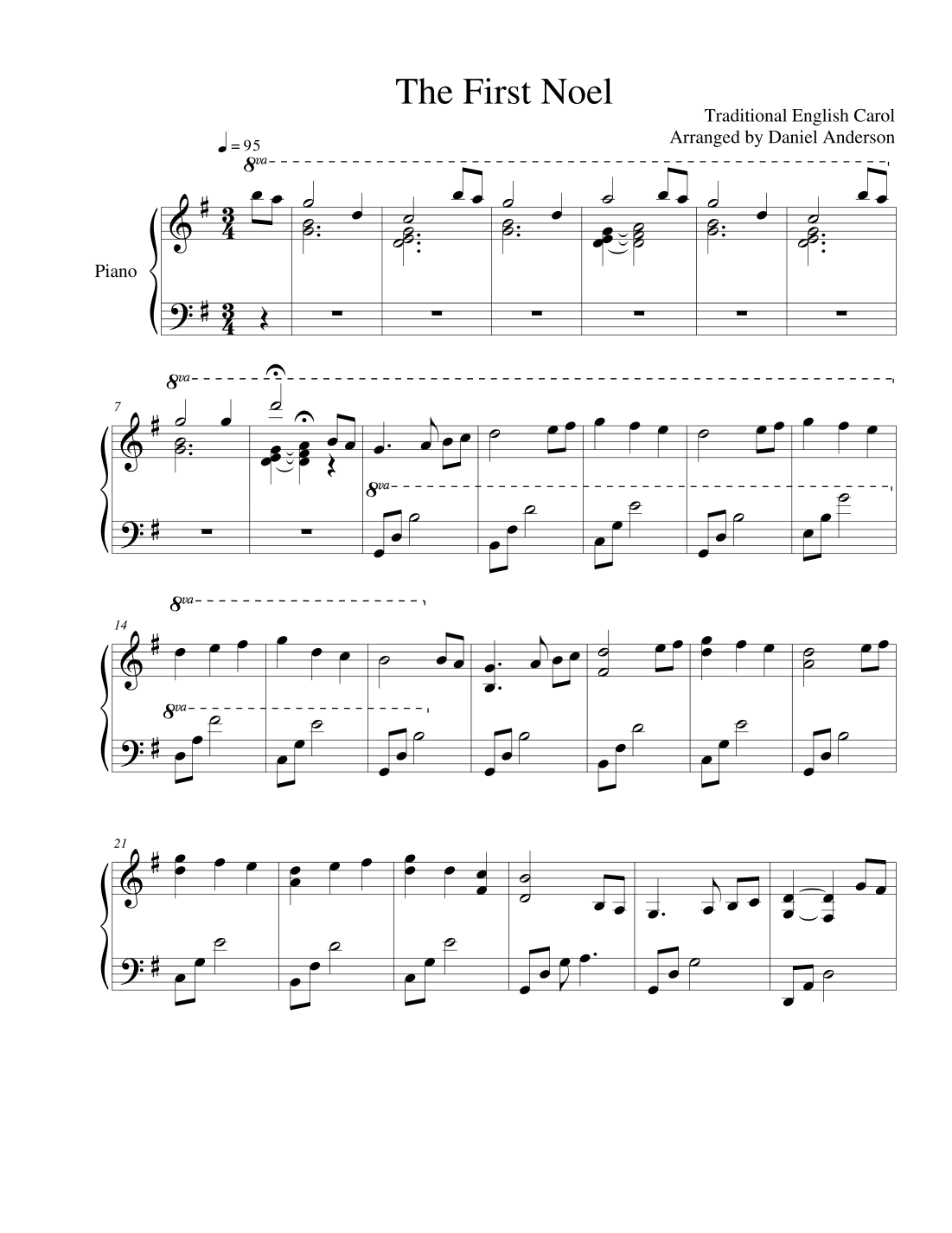 The First Noel (arr. Daniel Anderson)
