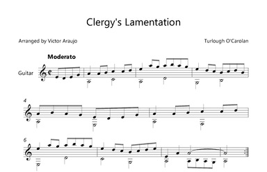 Clergy's Lamentation (Arranged for Guitar) (arr. Victor Araújo)