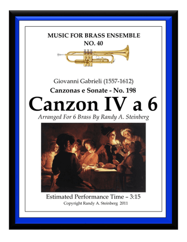Canzon IV a 6 - No. 198 (arr. Randy A. Steinberg)