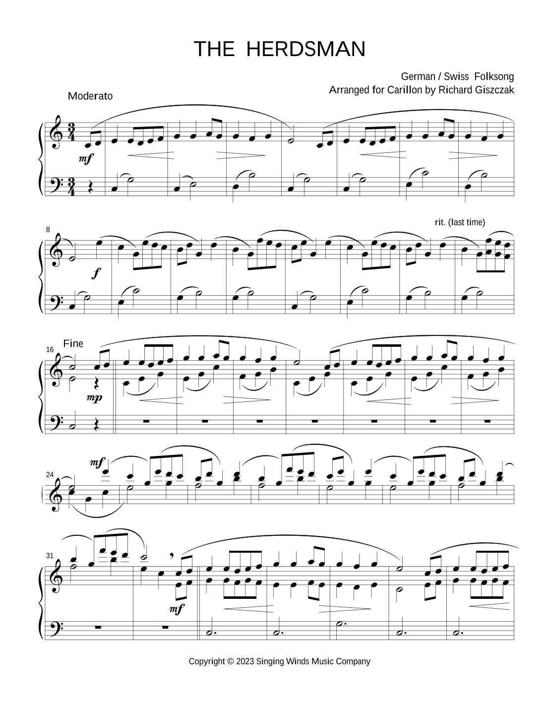 The Herdsman (arr. Richard Giszczak)