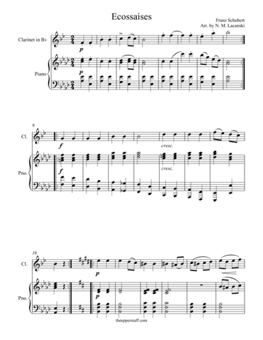 Ecossaises (arr. Nick Lacanski)
