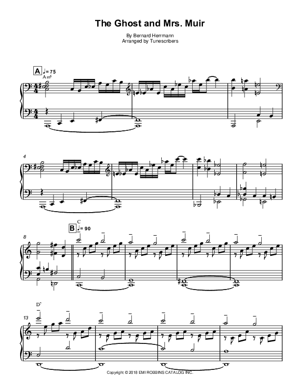 The Ghost and Mrs. Muir (arr. Tunescribers)